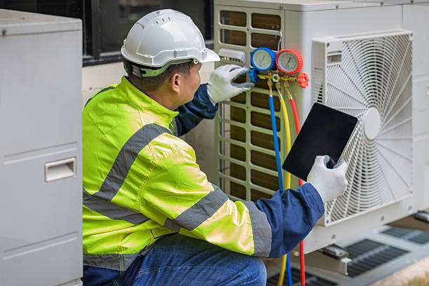 Professional Hvac Maintenance technician working in Blue Rock, OH